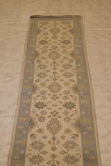 Oushak Runner Rug, 3x12 Runner Rug