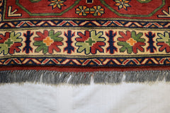 3x5 Afghan Rug, Hand Knotted Traditional Rug