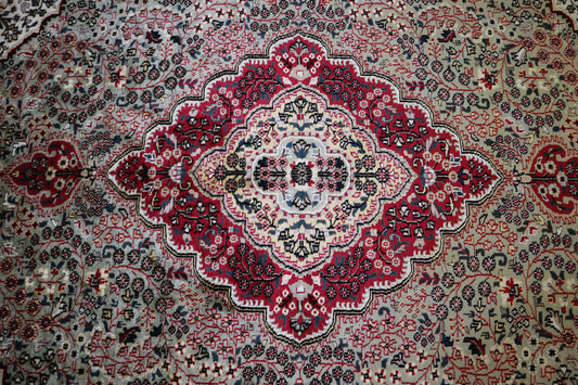 8x10 Hand Knotted Rug, Indian Jammu Kashmir Rug
