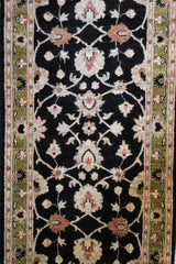 Oushak Runner Rug, Hand Knotted Traditional Runner