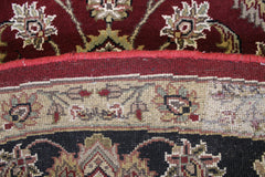 Jaipur Round Rug, 9x9 Hand Knotted Rug, Indian Round Rug