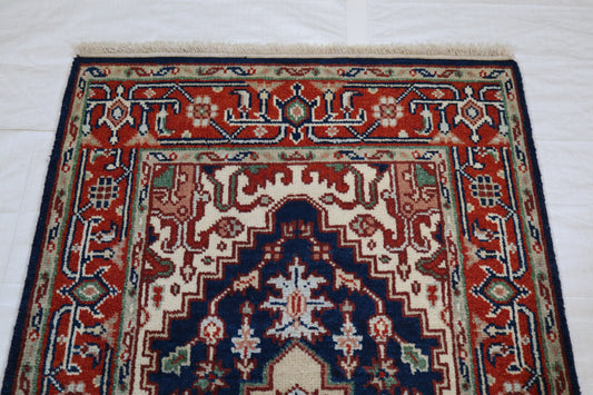 Indian Serapi Rug, Hand Knotted Oriental Rug