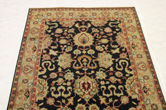 6x9 Indian Rug, Turkish Knot Design Rug