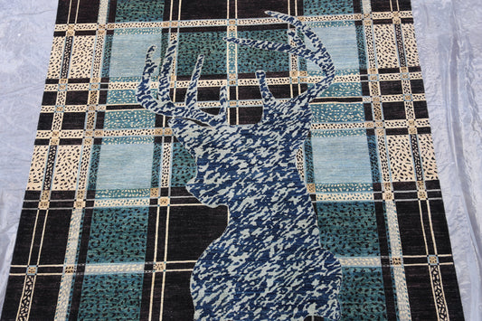 Chobi Design Rug, Afghan Wool Rug, Oriental Area Rug