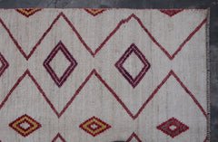 Afghan Rug, Moroccan Rug, Hand Knotted Wool Rug, 4x6 Area Rug