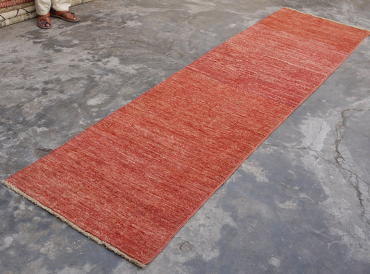 Contemporary Runner, Afghan Rug, Knotted Rug, Kitchen Runner