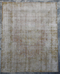 Turkish Vintage Rug, Hand Knotted Area Rug, 10x13 Rug