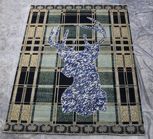 Chobi Rug, Colorful Area Rug, Oriental Rug, 9x12 Rug