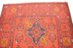  Khal Mohammadi Rug, Tribal Rug, Hand Knotted Wool Rug, Red Rugs, Afghan Rug