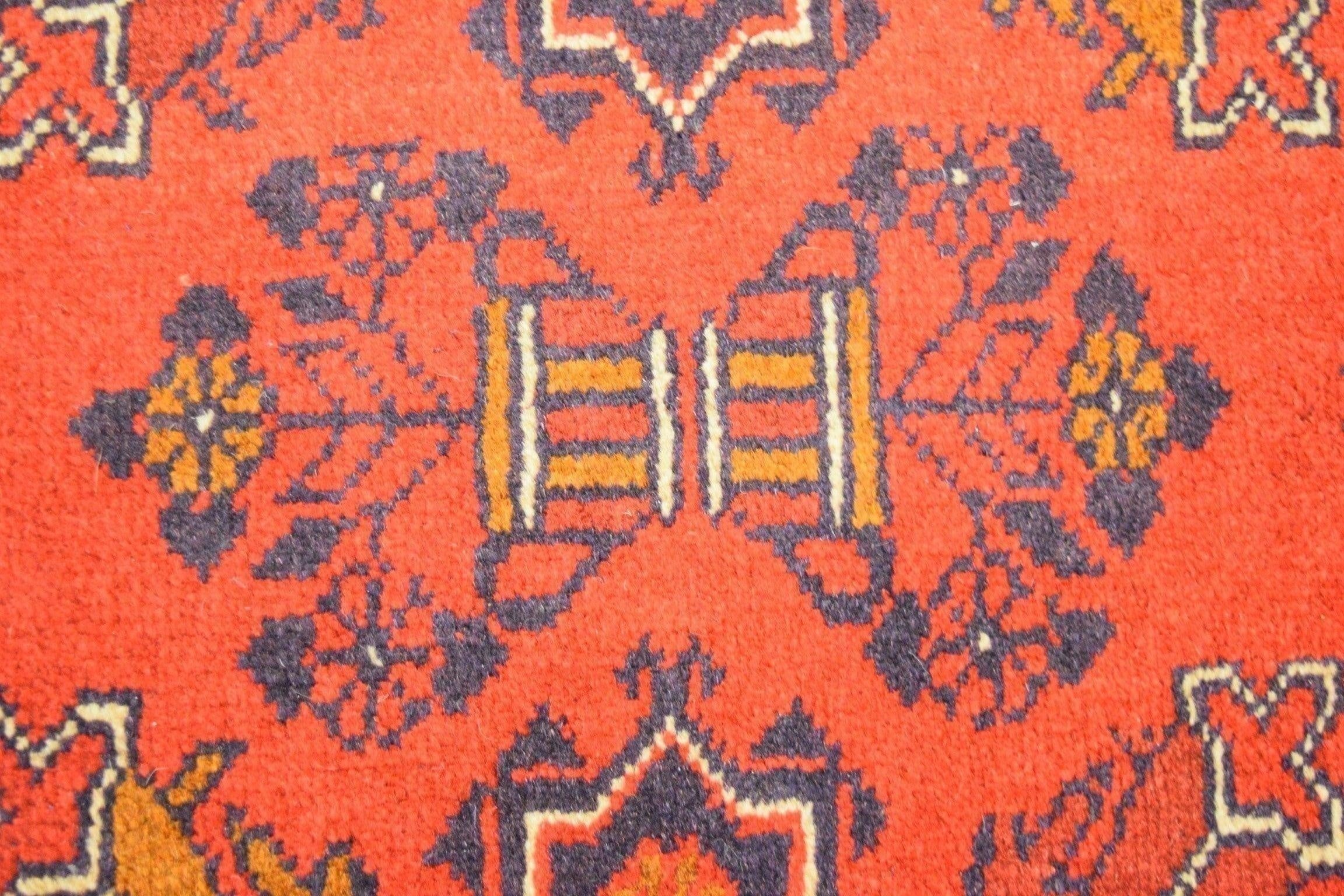  Khal Mohammadi Rug, Tribal Rug, Hand Knotted Wool Rug, Red Rugs, Afghan Rug