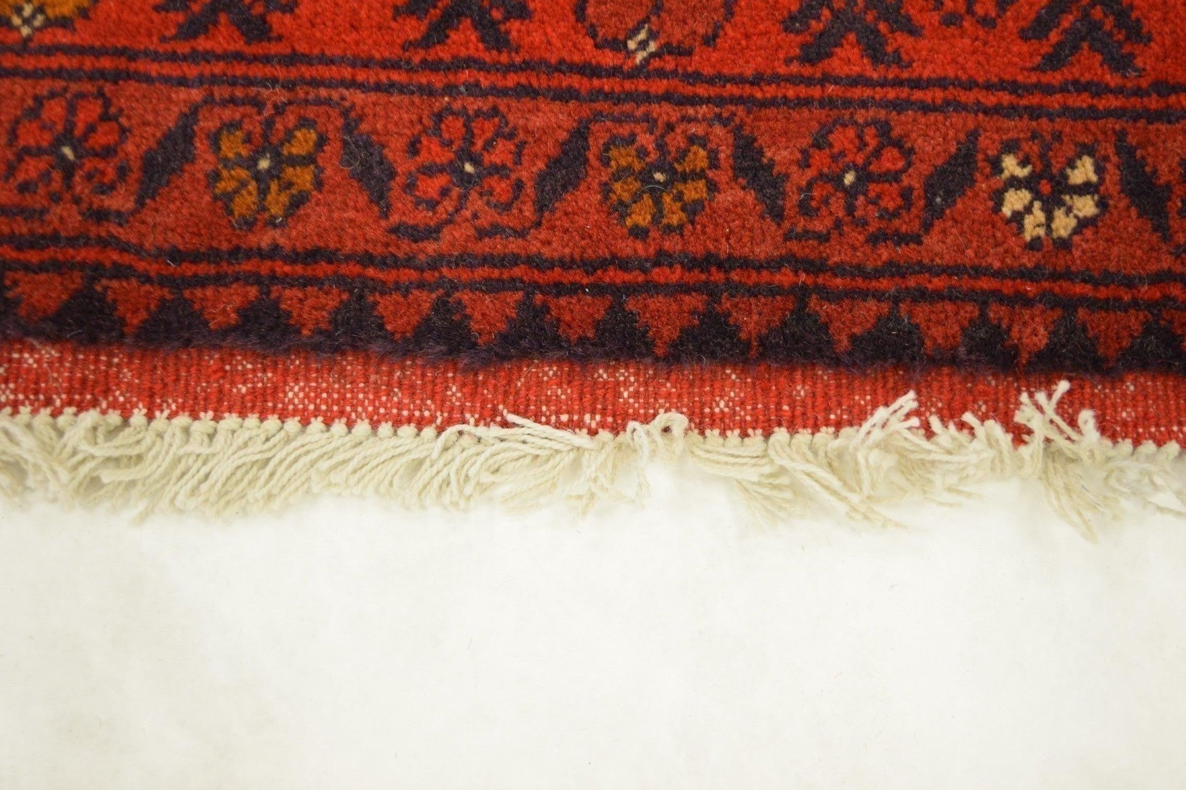  Khal Mohammadi Rug, Tribal Rug, Hand Knotted Wool Rug, Red Rugs, Afghan Rug