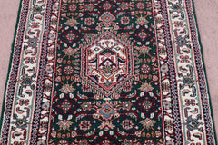Bidjar Runner, Hand Knotted Runner, Geometric Runner