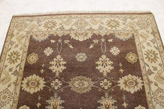 Brown Rugs, Hand Knotted Rug, Oushak Twisted Rug, 5x8 Rug, Rug Decor