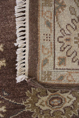Brown Rugs, Hand Knotted Rug, Oushak Twisted Rug, 5x8 Rug, Rug Decor