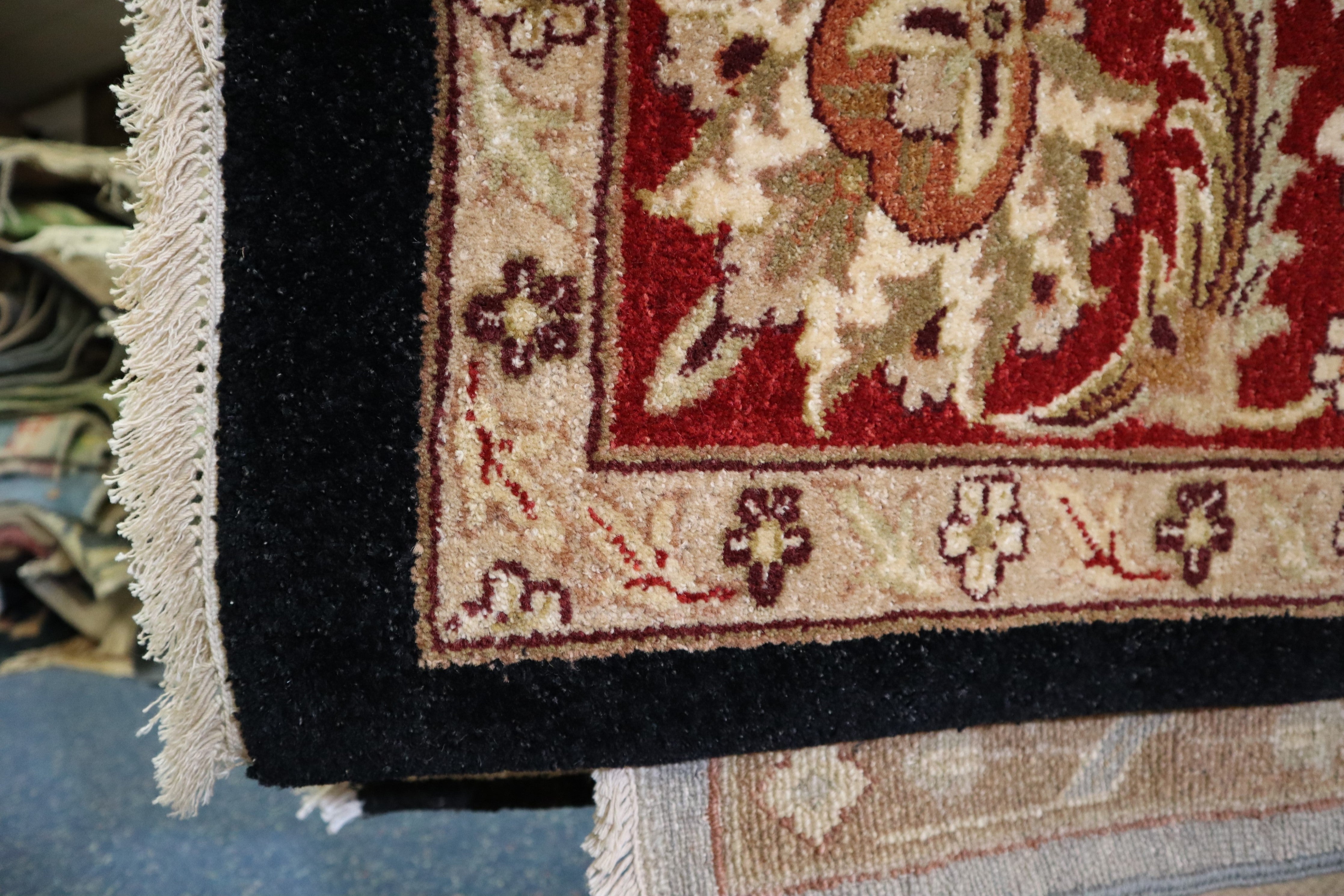 Traditional Rug, Hand Knotted Indian Rug, Area Rug, bed bath and beyond area rugs