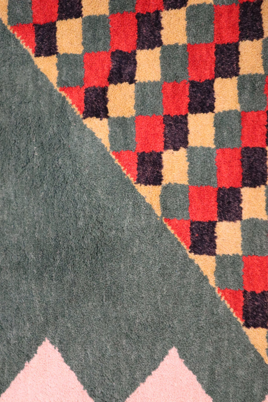 Gabbeh Design Rug, Geometric Rug, Floral Rug