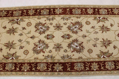 Hand Knotted Oushak Runner 2'6" x 11'4"