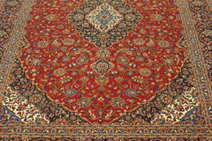 Kashan Rug, Persian Rug Designs, Semi Antique Rug, Area Rug Sizes 