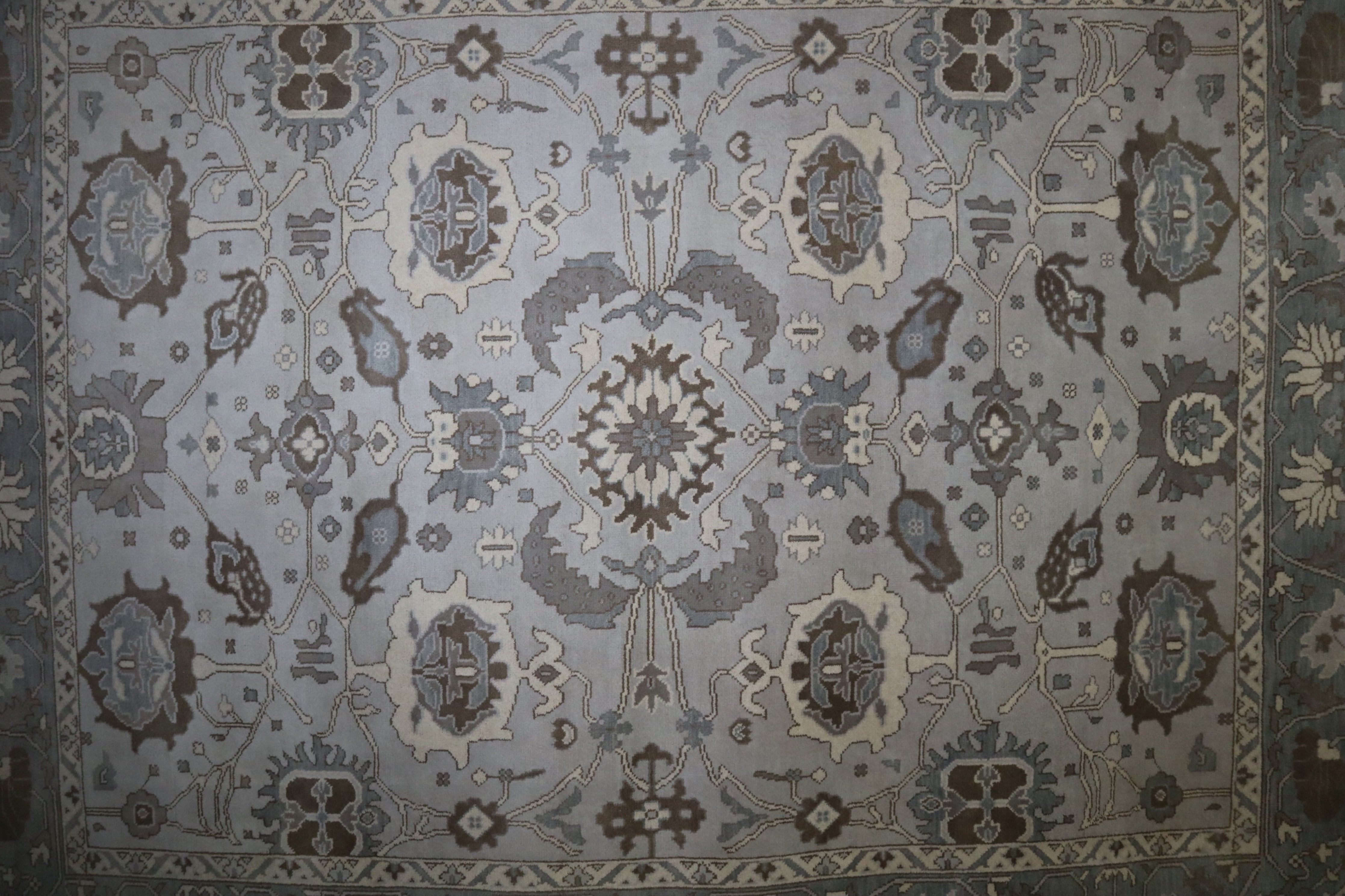 Persian Design Rug, Oushak Rug, 9x12 Area Rug, Rugs To Go