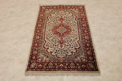 Kashmiri Rug, 3x4 Rug, Knotted Rug, Area Rugs bed Bath And Beyond, Entryway Rug Size Guide, Kitchen Area Rug