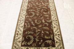 2'8" x 10'1" Persian Design Hand Knotted Runner
