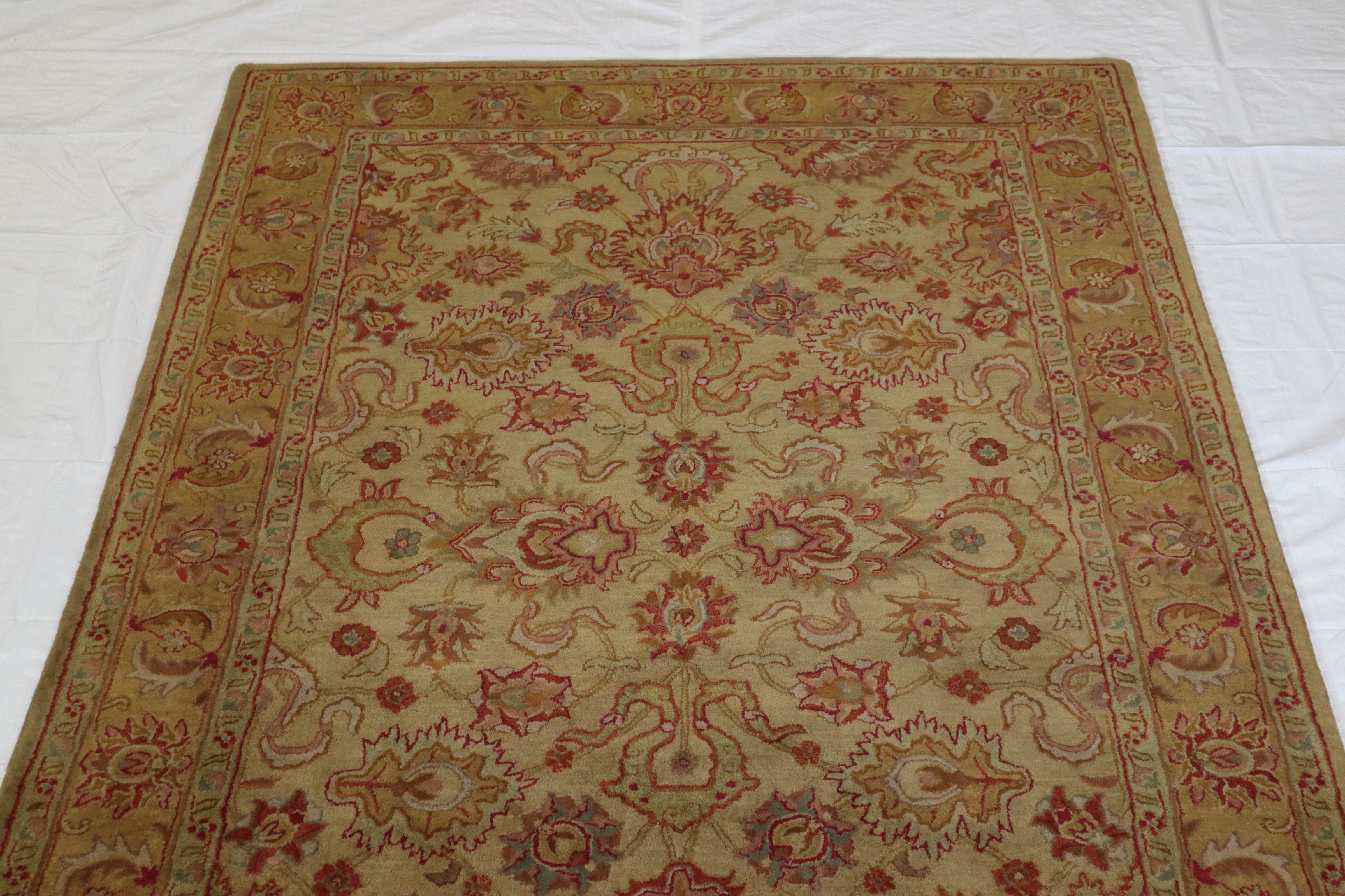 Hand Tufted Rug, Oriental Rug, Natural Dye Rug, 6x9 Rug