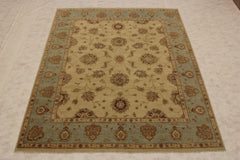 Multicolored Rugs, Oushak Rug, Knotted Rug, Area Rug Sizes, 8x11 Rug 
