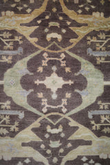 Antique Oushak Rug, Brown Rug, Traditional Rug