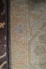 Antique Oushak Rug, Brown Rug, Traditional Rug
