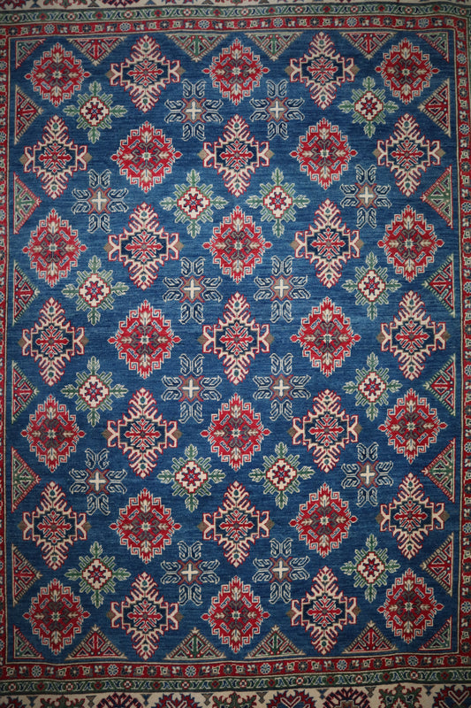 Kazak Rug, Oriental Rug, Colorful Area Rug