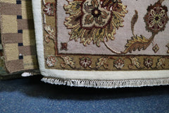 Silk Flower Rug, Hand Knotted Indian Rug, Traditional Rug