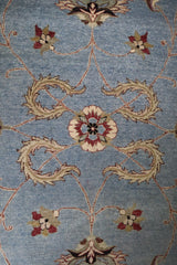 Blue Oriental Rug, Hand Knotted Indian Rug, 8x10 Rug