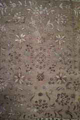 Silk Flower Rug, Persian Design Rug, Indian Rug, 8x10 Rug