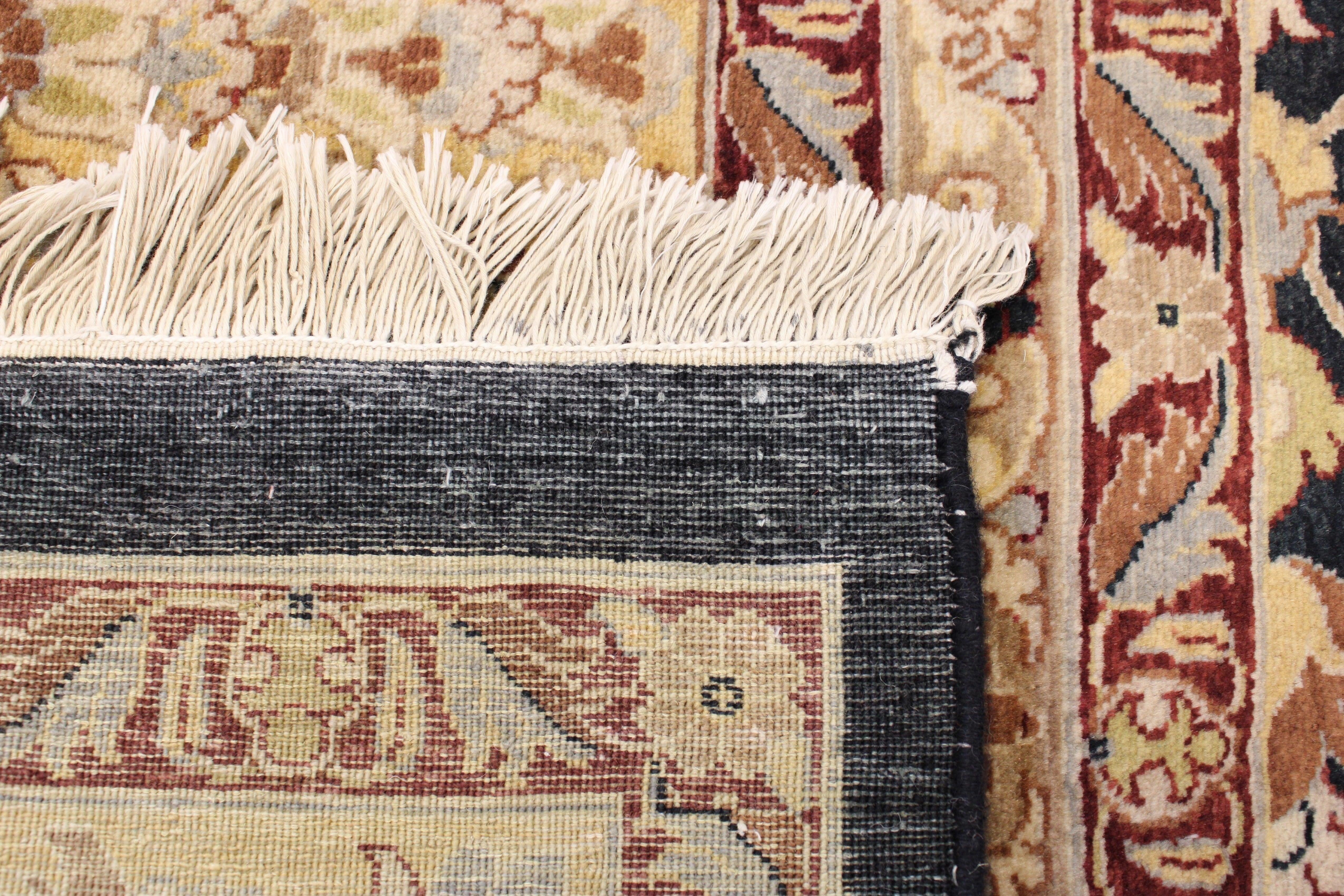 Tabriz Rug, Black Oriental Rugs, Knotted Rug, Area Rug On Carpet 