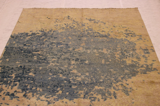 Contemporary Rug, Afghan Rugs, Hand Knotted Wool Rugs, 9x12 Area Rug