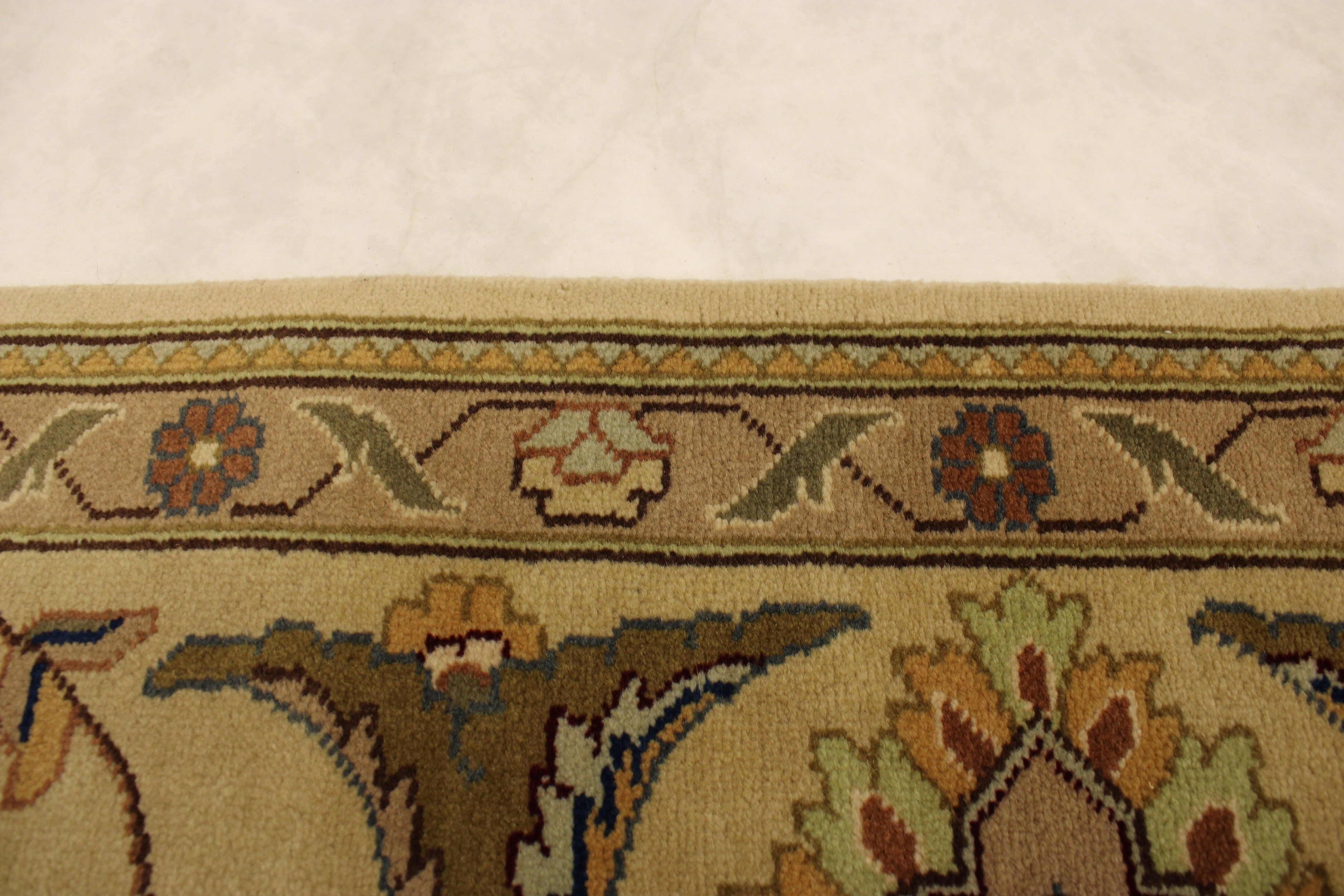 Indo Rug, Oriental Rug, 12/12 Quality, 9x12 Area Rugs, Dining Room Rugs 