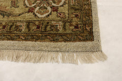 Oriental Rug, Ivory Rug, Hand Knotted Wool Rug, 9x12 Area Rug, Indian Rugs