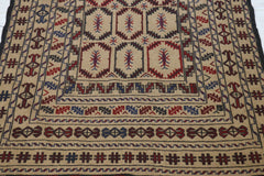 Oushak Rug, Tribal Rug, Hand Knotted Afghan Rug