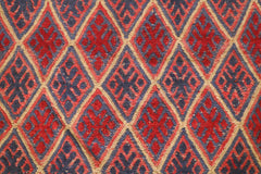 Afghan Tribal Rug, Hand Knotted Oushak Rug, 5x6 Rug