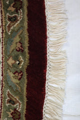 Oriental Round Rug, Colorful Rug, Hand Knotted Rug