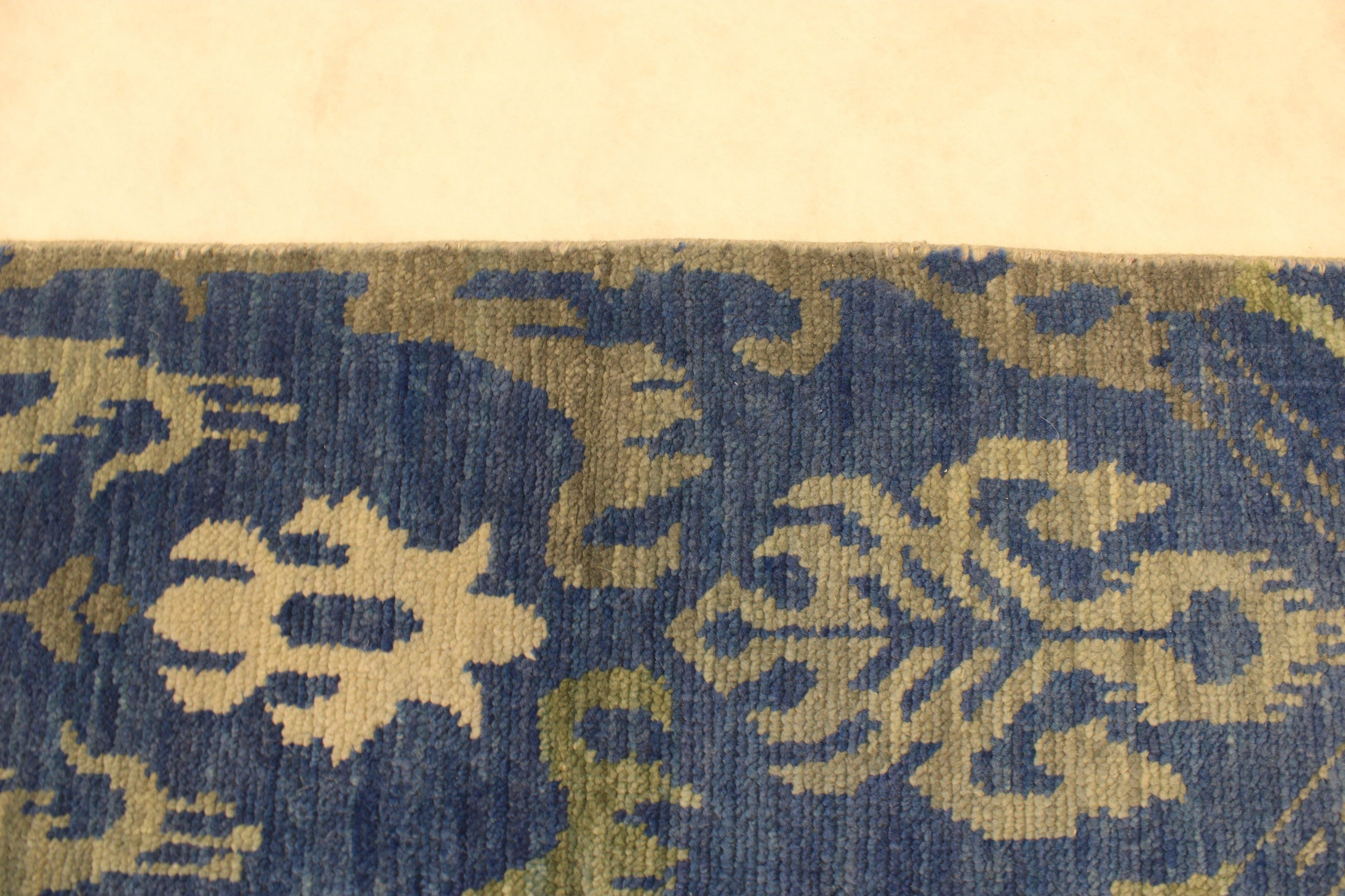 Oushak Ganga Rug, Hand Knotted Rug, Rug Decor, Indian Rugs For Sale 