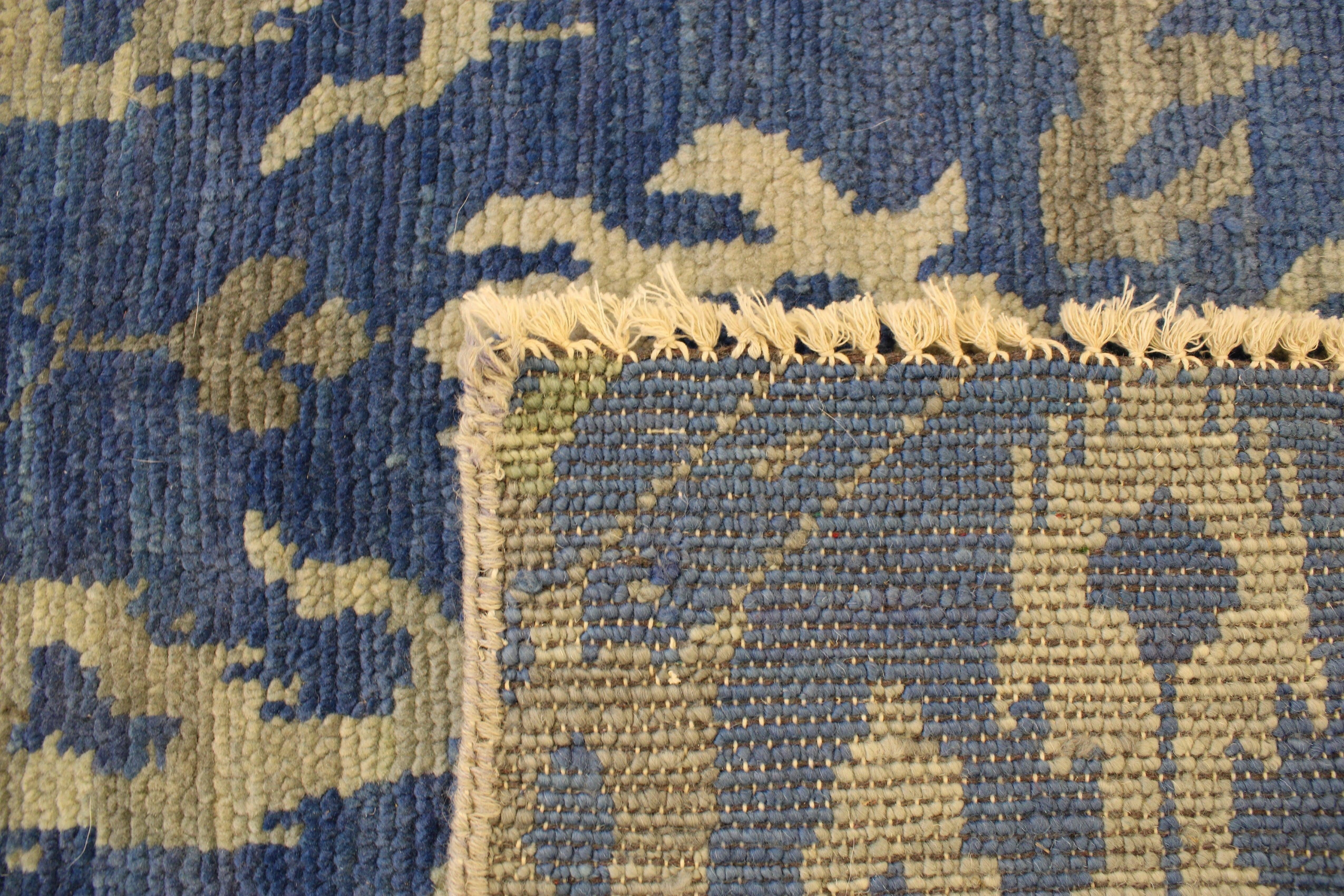 Oushak Ganga Rug, Hand Knotted Rug, Rug Decor, Indian Rugs For Sale 