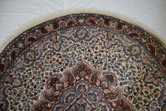 Persian Rug, Round Rug, Hand Knotted Rug, Authentic Rug