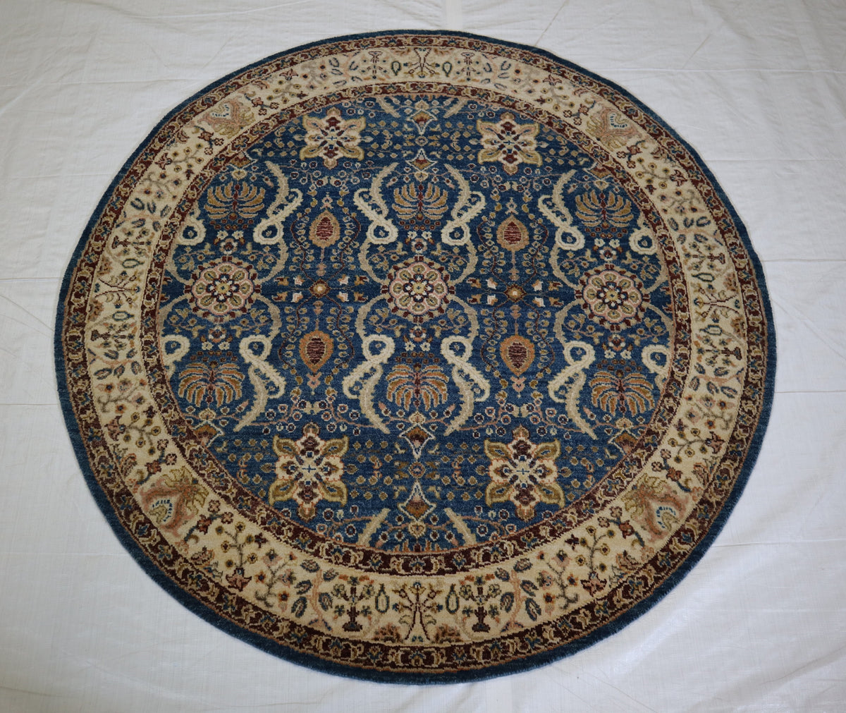 Indian Rug, Round Rug, Oushak Rug, Rugs For Living Room