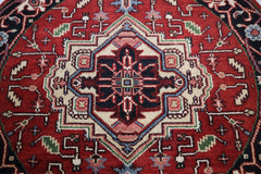 Serapi Rug, Indian Round Rug, Hand Knotted Oriental Rug