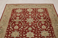 6'8" x 6'6" ft. Oushak Hand Knotted Wool Rug