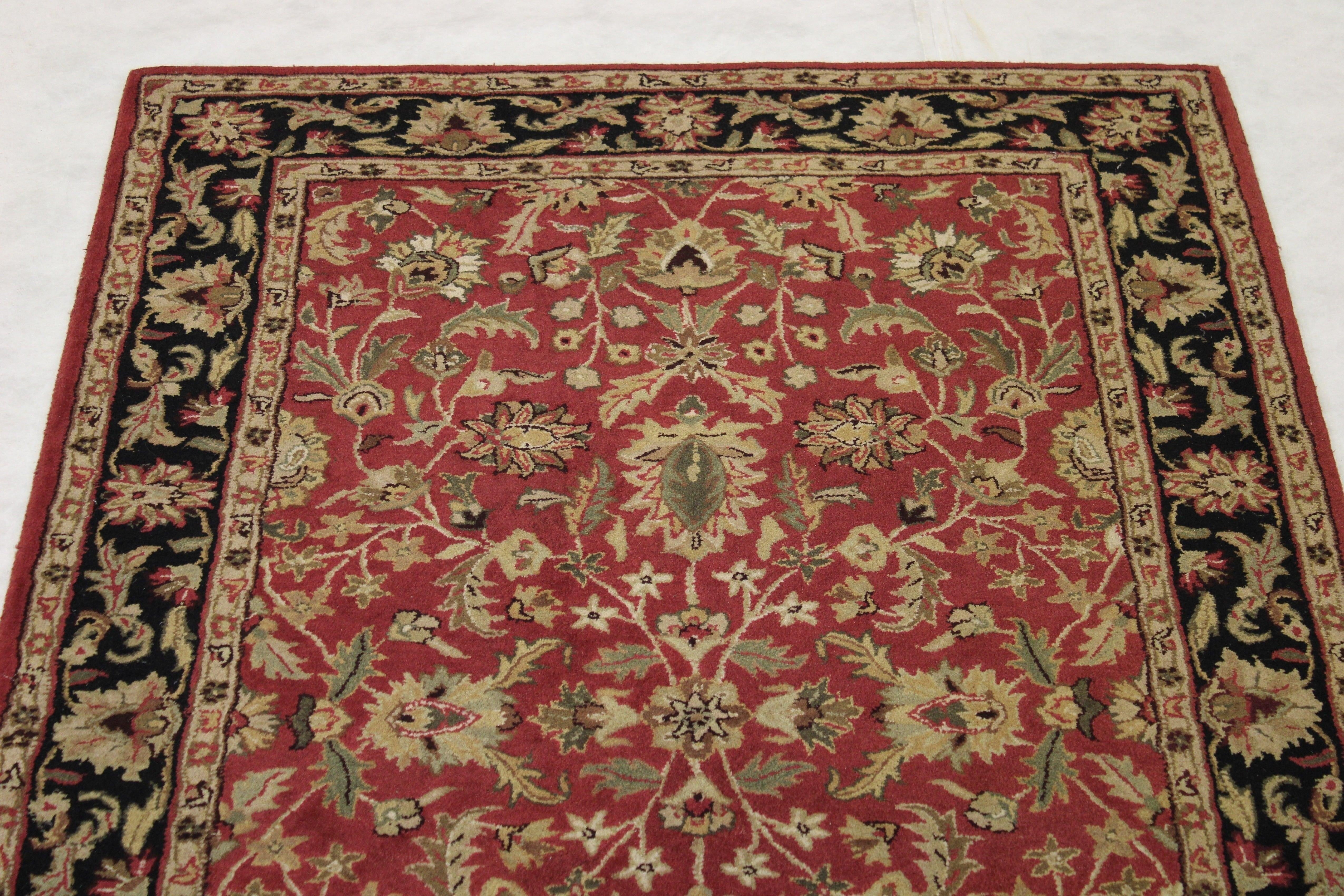 Hand Tufted Rug, Red Rug For Living Room, Indian Rugs, what is a tufted rug