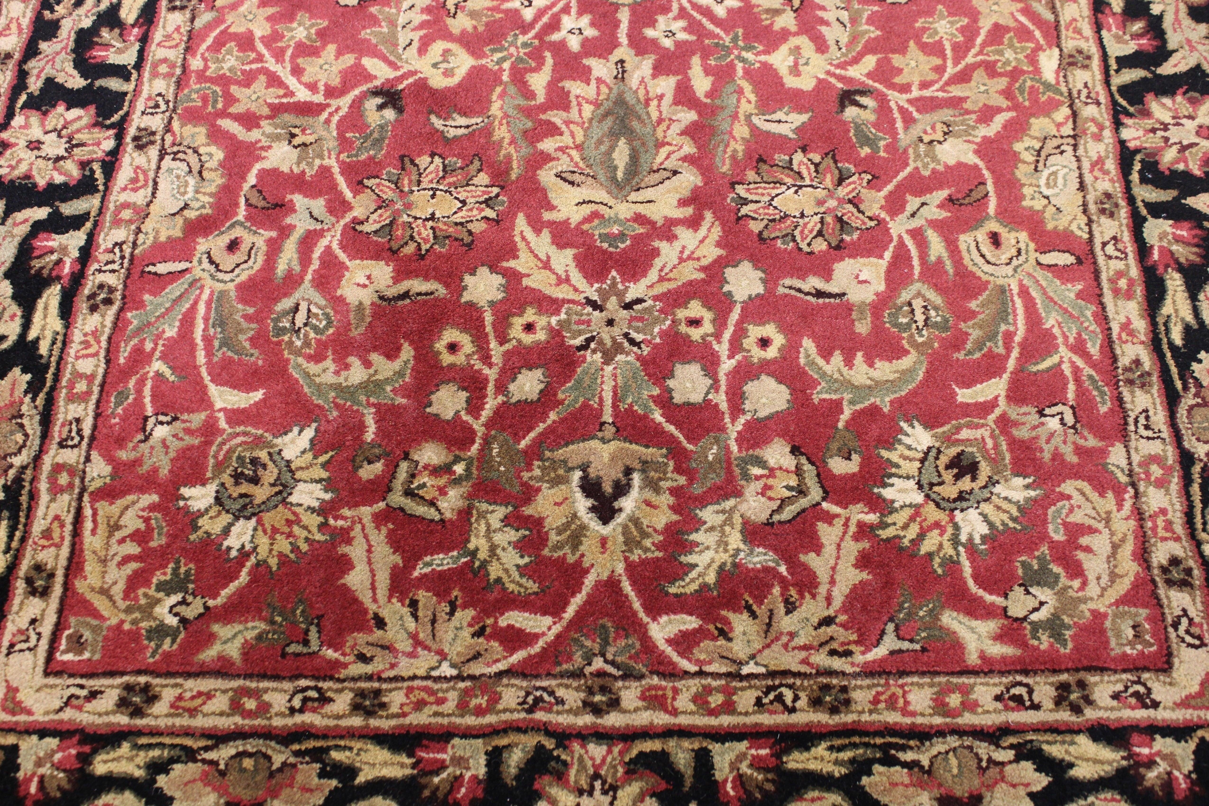 Hand Tufted Rug, Red Rug For Living Room, Indian Rugs, what is a tufted rug