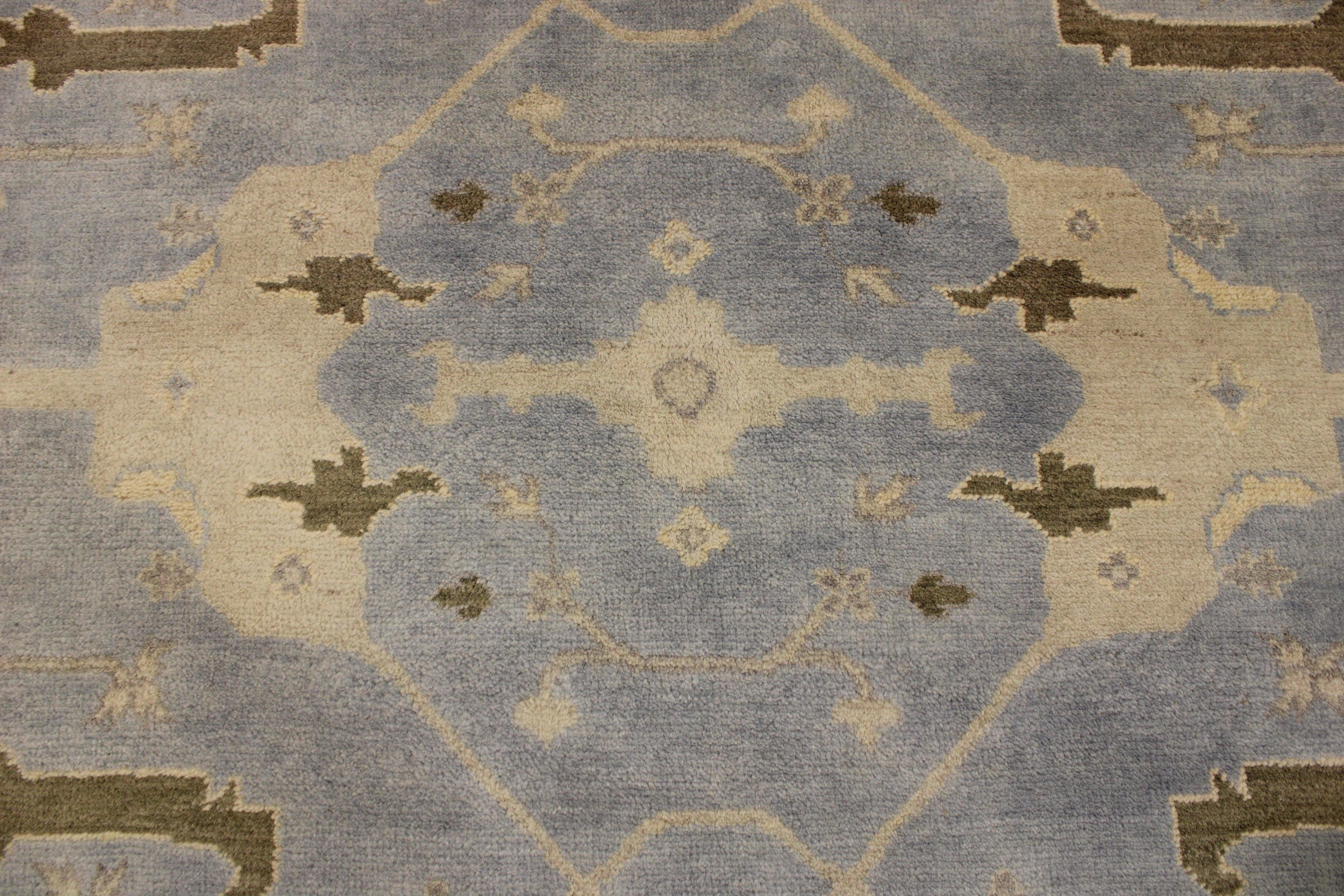 Round Rug, Oushak Rug, Oriental Style Rugs, Hand Knotted Rug 