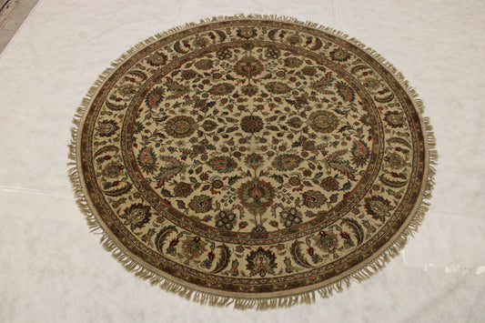 Oushak Rug, Round Rug, Wool Oriental Rug, Indian Rugs, Rug On Carpet 